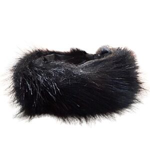 🚨SOLD🚨 Black Faux Fur Headband Scarf | Cozy Winter Ear Warmer